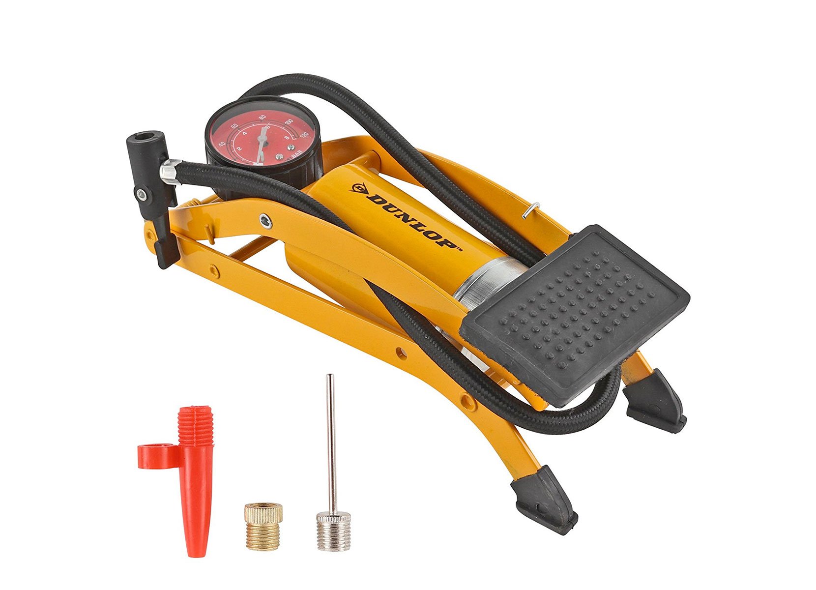 Dunlop Fuß-Luftpumpe mit Manometer