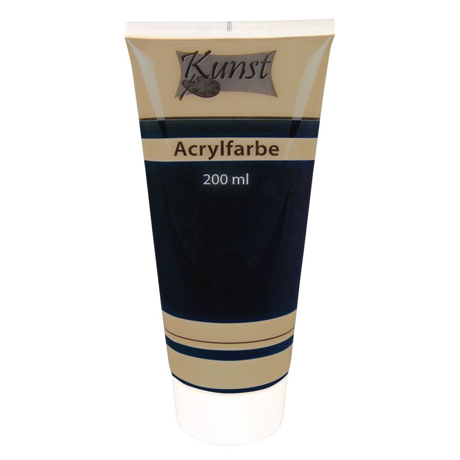 Acrylfarbe 200ml Schwarz