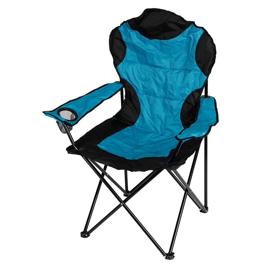 Camping-Klappsessel Deluxe Türkis/Schwarz